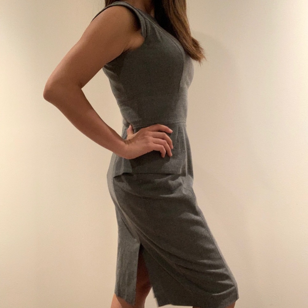 French Connection grey sheath dress